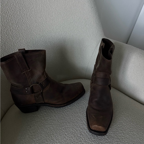 Frye harness boots